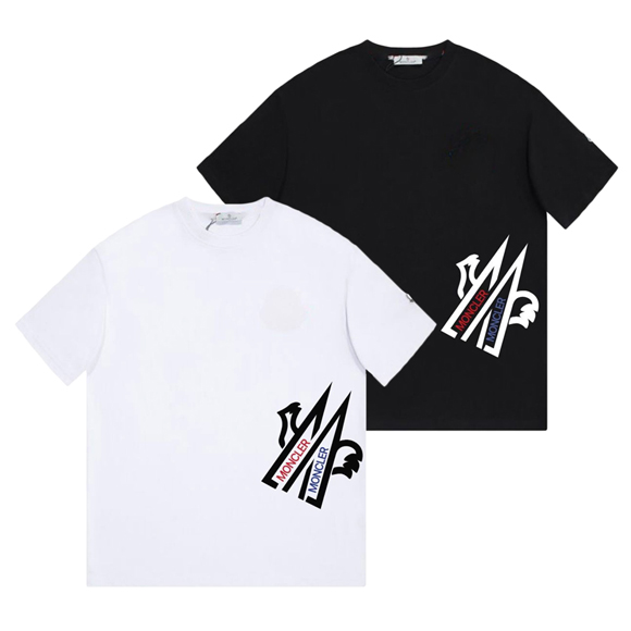 몽클레어 밑단로고 반팔티