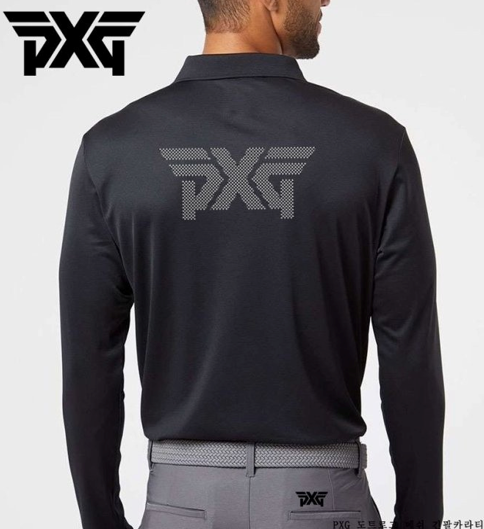 PXG 도트로고 메쉬 긴팔 카라티 212