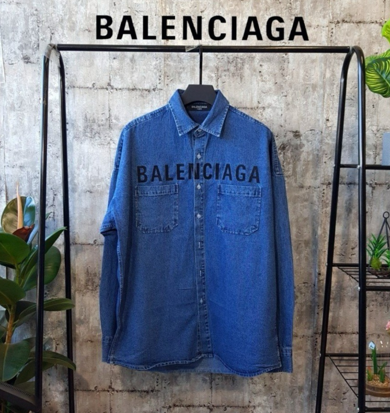 발렌시아가 빈티지 데님 자수셔츠