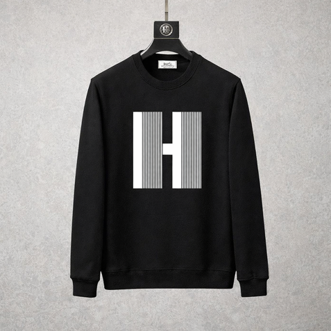 HERMRS BIG H 라인 밍크양기모 티셔츠/빅사이즈까지