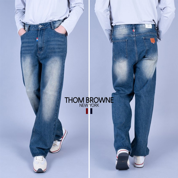 톰브라운 중청 와이드 팬츠 1021