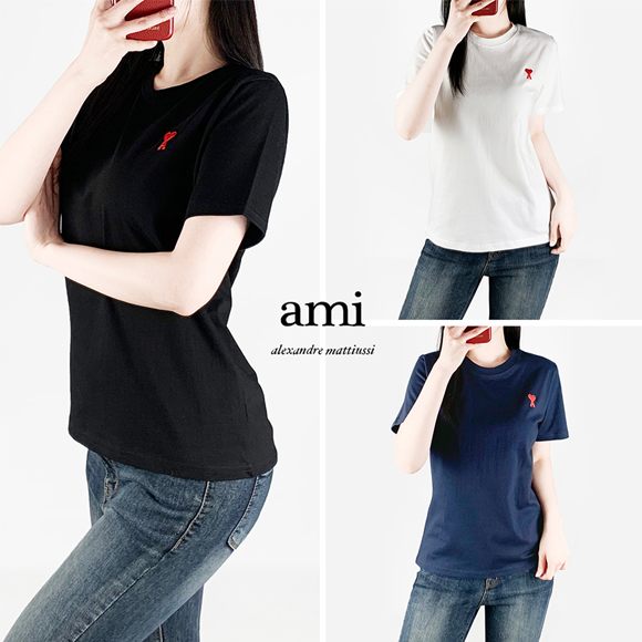 [재고정리]특가/아미 자수 면 반팔티 / 남여