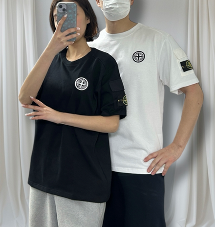 스톤아일랜드 우븐 반팔티